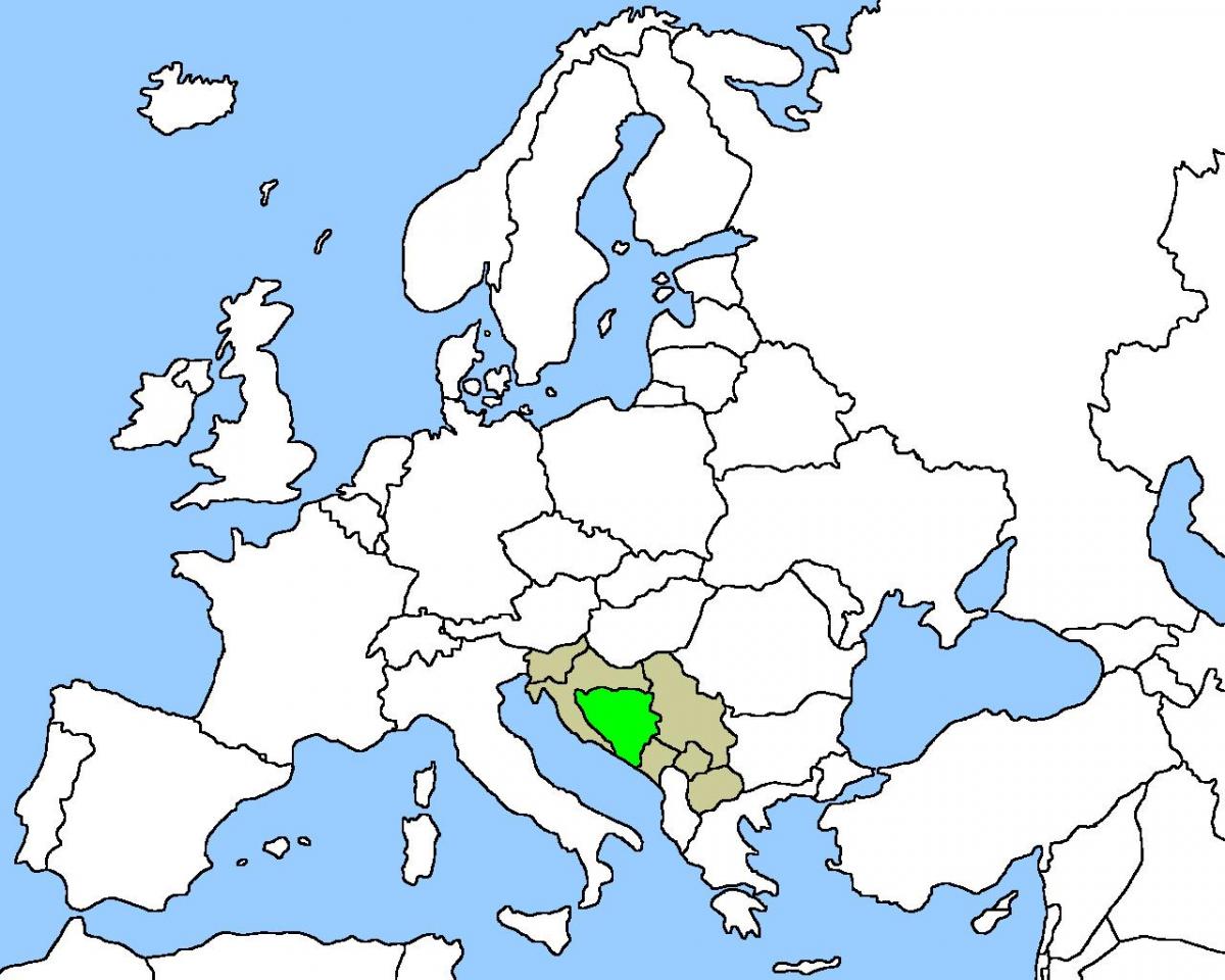 Map Bosnia asukoht 