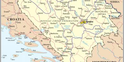Map Bosnia turist